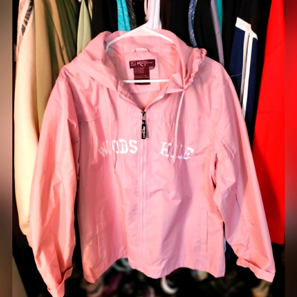 Women's HOODED RAINCOAT, ☔ NWOT, XXL, CAPE COD LOVERS ❤️